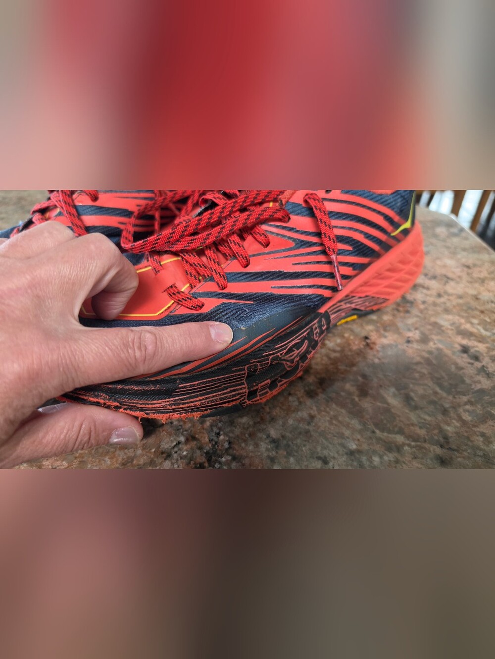Hoka One One Speedgoat 4 trail running shoes Men's Size 10.5 - Picture 8 of 16
